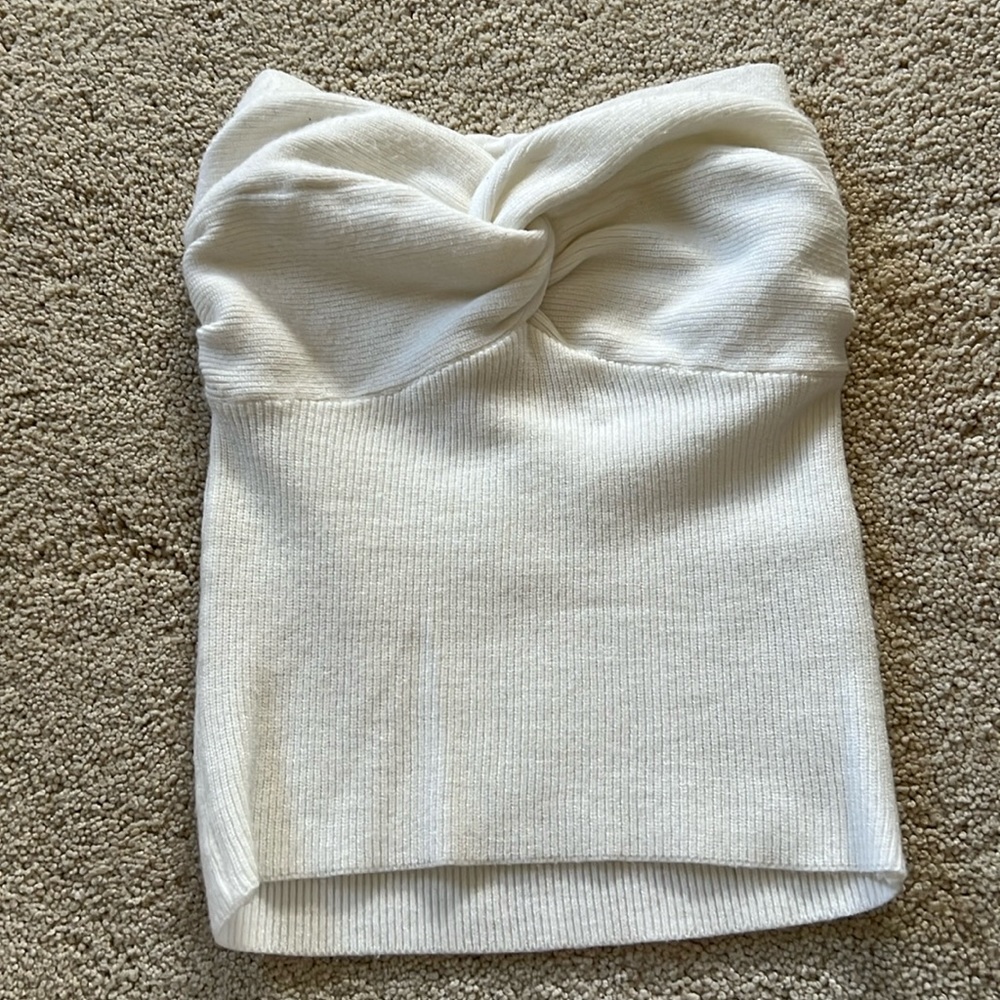 Knit tube top